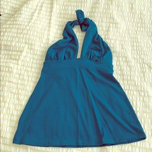 Halter dark blue blouse